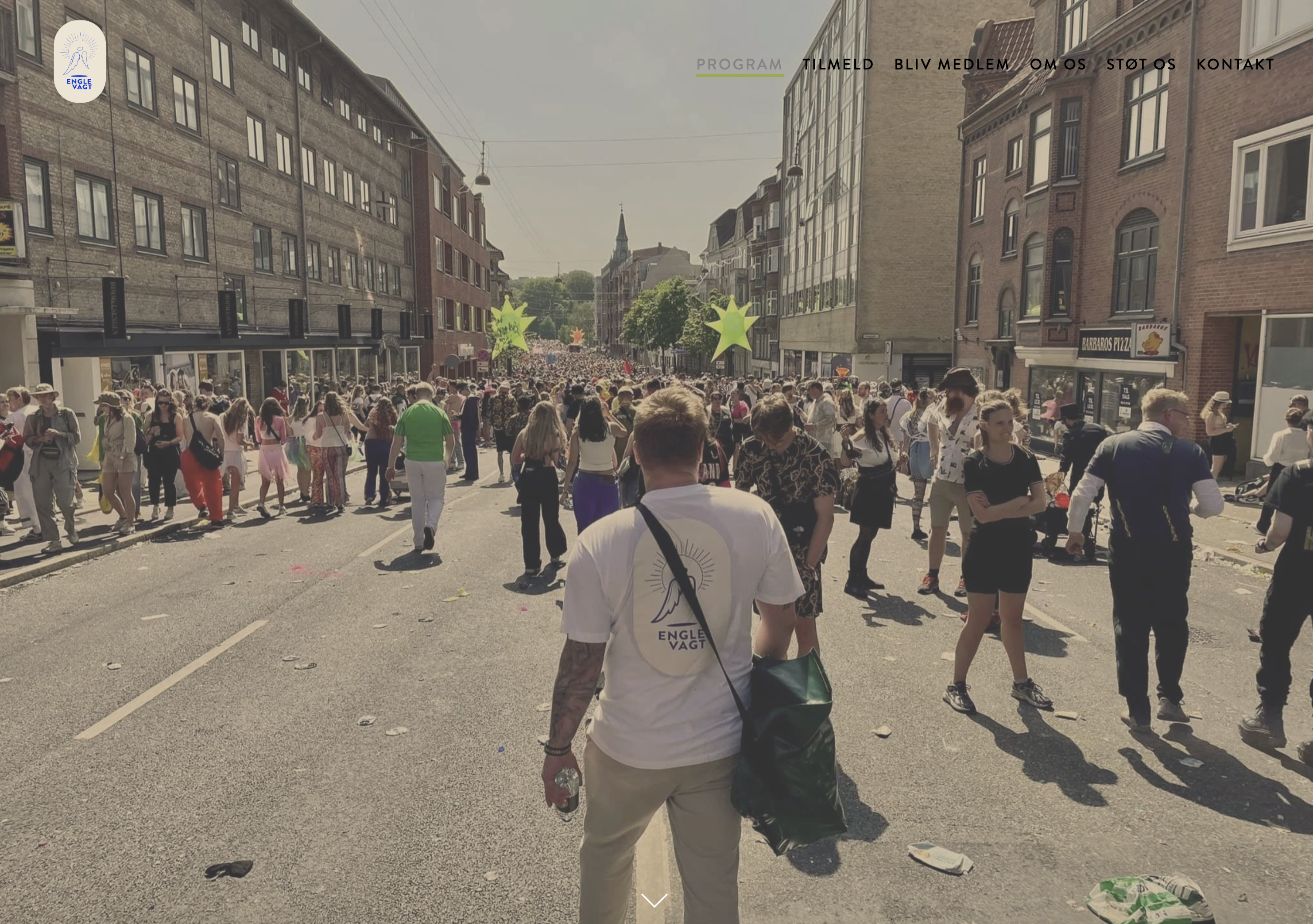 Englevagt — website cover